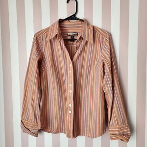 Striped Button Down Shirt - Multicolor